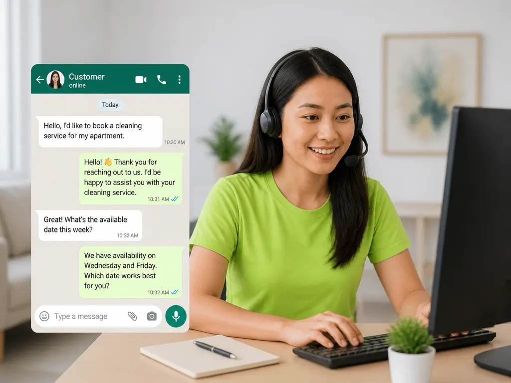 WhatsApp booking